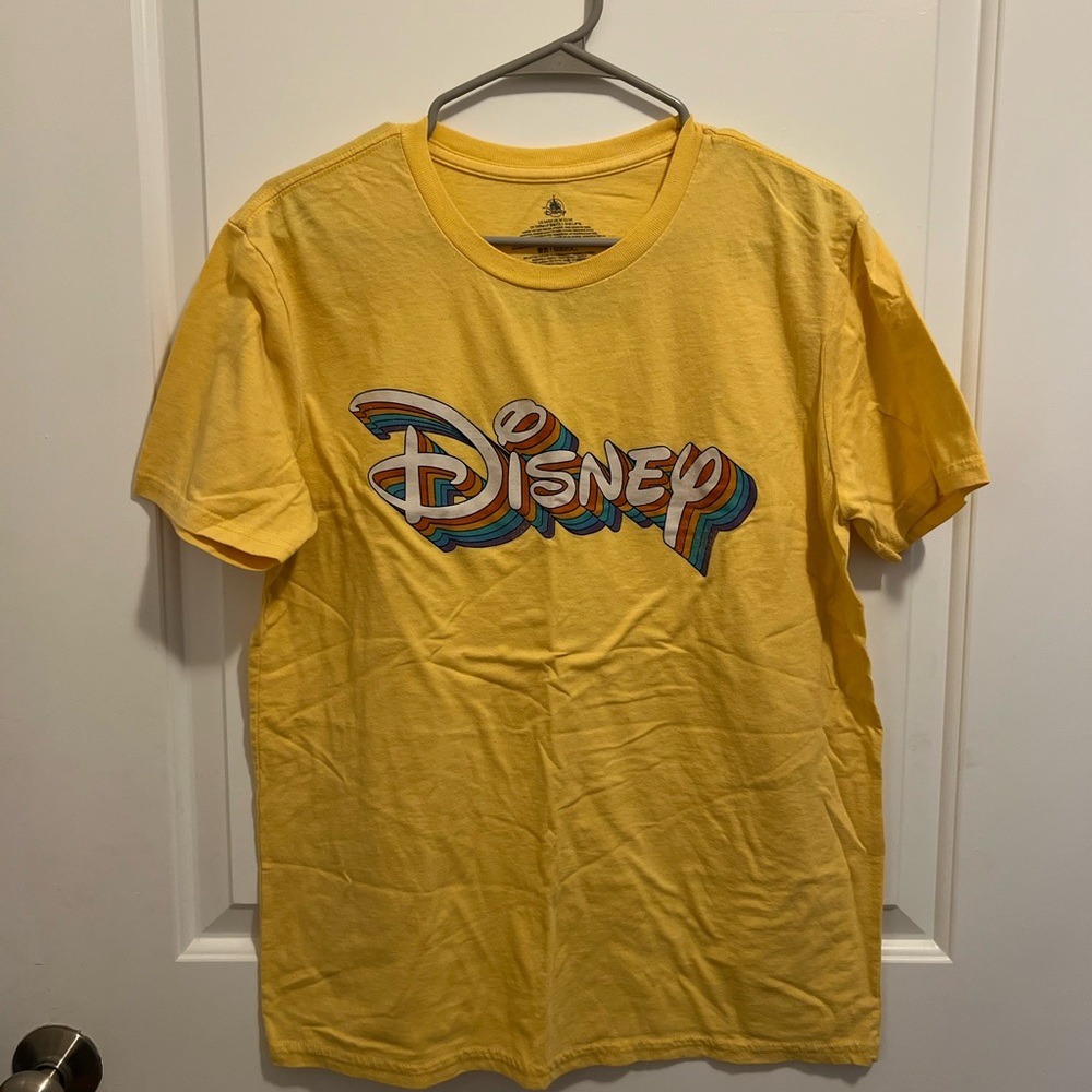 Disney Men's Yellow T-Shirt